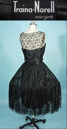 1950s Vogue Paris Original 1465 PATOU Cocktail Evening Dress