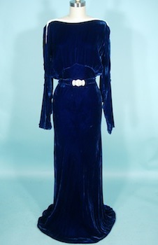 Incredible Early 2000s John Anthony Couture Blue Silk Jersey Dress w S –  Shrimpton Couture